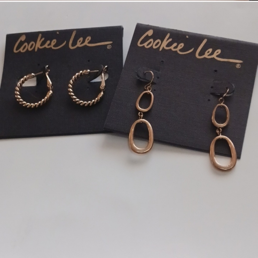 Cookie Lee Earrings Set of Two